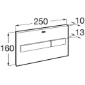 BASTIDOR ROCA DUPLO ONE PACK CISTERNA EMPOTRADA Y PULSADOR PL7 BLANCO MATE CON INODORO SUSPENDIDO SMYLE SQUARE DE GEBERIT