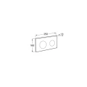 BASTIDOR ROCA DUPLO ONE PACK CISTERNA EMPOTRADA Y PULSADOR PL10 NEGRO MATE CON INODORO SUSPENDIDO SMYLE SQUARE DE GEBERIT