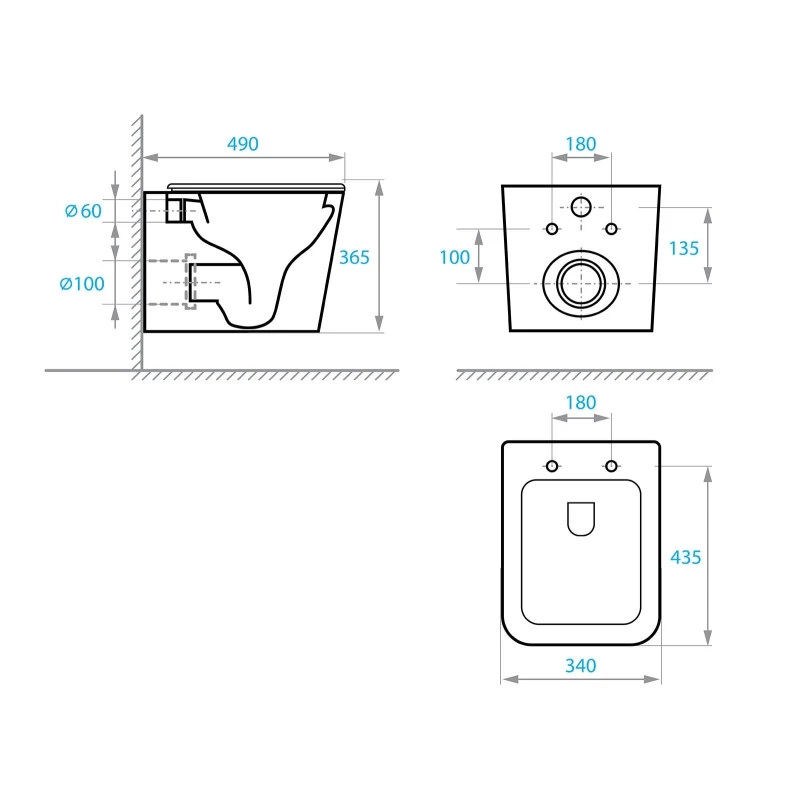 BASTIDOR GROHE PACK CISTERNA EMPOTRADA Y PULSADOR CROMO BRILLO CON INODORO SUSPENDIDO TREND CON SISTEMA VORTEX KOLLER POOL