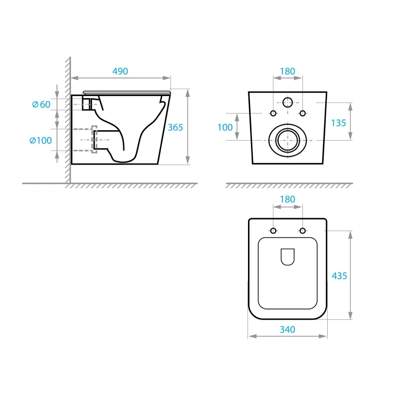 Bastidor GEBERIT Duofix pack cisterna empotrada y pulsador DELTA 01 blan br con inodoro suspendido Smyle Square de Geberit