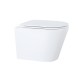 Pack bâti-support encastré GROHE chasse d'eau chrome brillant avec WC suspendu Rim-ex Orion blanco 51,5 cm de KP