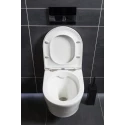 BASTIDOR ROCA DUPLO ONE PACK CISTERNA EMPOTRADA Y PULSADOR PL7 NEG MAT CON INODORO SUSPENDIDO BREVIS 48cm SAT