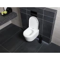 BASTIDOR ROCA DUPLO ONE PACK CISTERNA EMPOTRADA Y PULSADOR PL7 NEG MAT CON INODORO SUSPENDIDO BREVIS 48cm SAT