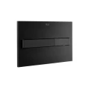 PACK ROCA DUPLO CISTERNA EMPOTRADA , PULSADOR ROCA (ONE) PL7 DUAL NEGRO CON INODORO SUSPENDIDO KALIOPA NEGRO 49cm AQUA