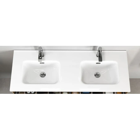 SDZ Lavabo RUBI BLANCO MATE 101x46 Seno Centrado Ceramico