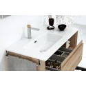 SDZ Lavabo RUBI BLANCO MATE 101x46 Seno Centrado Ceramico