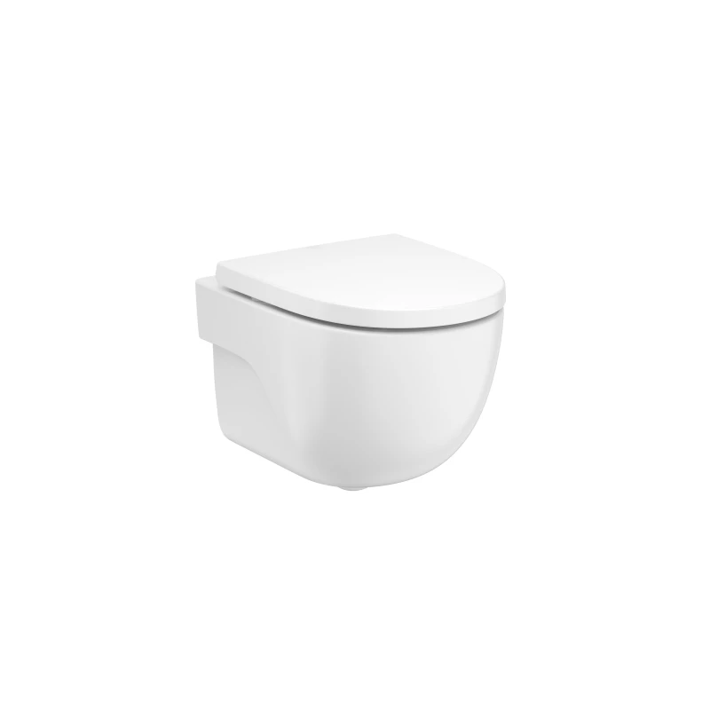 Bastidor GROHE pack cisterna empotrada y pulsador cromo con inodoro suspendido Roca Meridian Blanco 48 cm