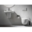 BASTIDOR ROCA DUPLO CON CISTERNA EMPOTRADA, PULSADOR NEGRO MATE, INODORO SUSPENDIDO ROCA MERIDIAN 48CM