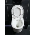 Bastidor GROHE pack cisterna empotrada y pulsador cromo brillo con inodoro suspendido Rim-ex Brevis blanco br de SAT