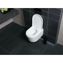 Bastidor GROHE pack cisterna empotrada y pulsador cromo brillo con inodoro suspendido Rim-ex Brevis blanco br de SAT