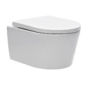 Bastidor GROHE pack cisterna empotrada y pulsador cromo brillo con inodoro suspendido Rim-ex Brevis blanco br de SAT