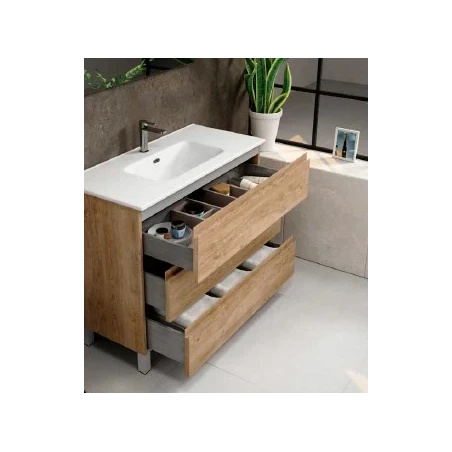 Mueble de Baño Barcelona Roble Natural 100x46