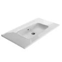 Lavabo RUBI BLANCO Brillo 100x46 Seno Centrado