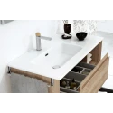 Lavabo Encastrado SDZ RUBI BLANCO MATE 101x46 Seno Centrado