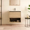 Mueble de baño EMOTION ROBLE NATURAL 80 Suspendido