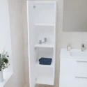 Mueble de baño MIAMI blanco brillo Columna de 35x35x145