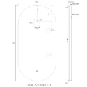 MAR ESPEJO OVALADO LED NATUREL PROJECT 60x120