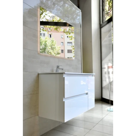 Mueble de baño NUBE BLANCO LACADO BRILLO DE 100X46