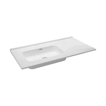 Lavabo RUBI desplazado Izquierda  Blanco brillo de 100x46