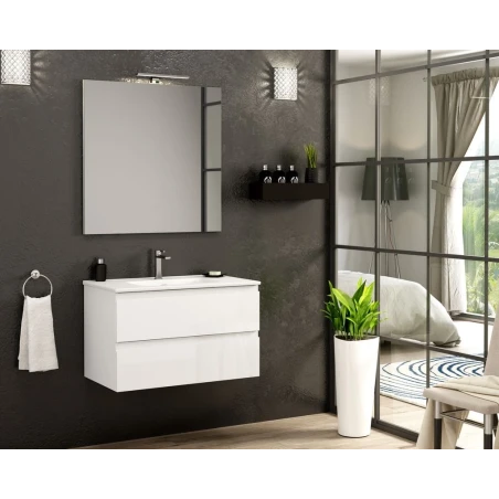 Mueble de baño DUE BLANCO Lacado Brillo 100x46