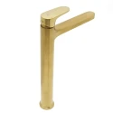 Grifo Monomando 25,4 cms CAPRI ORO CEPILLADO Lavabo Alto