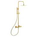 DARK PVP ORO CEPILLADO Columna Ducha Termostatica