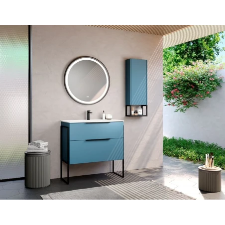 Mueble de Baño Isquia 100 ISLAND Tirador negro