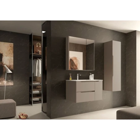 Mueble de baño Itaca MOKA MATE 80x45