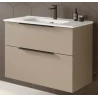 Mueble Baño ISQUIA MOKA 100x45 Tirador negro