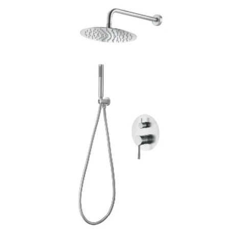 KIT ducha empotrada ACERO con monomando cromado