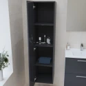 Mueble de baño MIAMI Antracita Brillo Columna de 35x35x145
