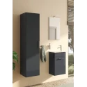Mueble de baño MIAMI Antracita Brillo Columna de 35x35x145