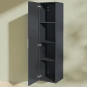 Mueble de baño MIAMI Antracita Brillo Columna de 35x35x145