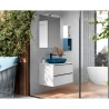 Mueble de Baño RODAS Blanco Mate 2 Cajones 80 cm