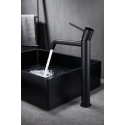 Grifo Monomando MATERIA CR negro mate lavabo Alto