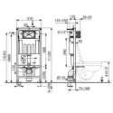 CISTERNA EMPOTRADA WC AUTOPORTANTE SATAMSK 112X51X12.5
