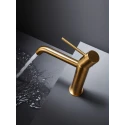 Grifo MATERIA CR monomando lavabo oro cepillado