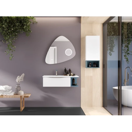 Mueble de baño ITALIA 1 cajón blanco mate de 80 cm
