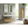 Mueble de baño ITALIA de 1 cajón roble natural de 100 cm