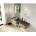 Mueble de baño ITALIA 1 cajón de Roble Natural 80 cm