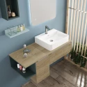 Mueble de baño ITALIA 1 cajón de Roble Natural 80 cm