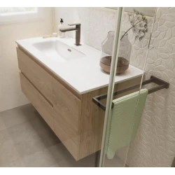 Mueble de baño NUBE ROBLE NATURAL de 100X46