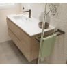 Mueble de baño NUBE ROBLE NATURAL de 100X46