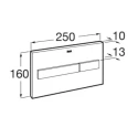 BASTIDOR ROCA DUPLO ONE PACK CISTERNA EMPOTRADA Y PULSADOR PL7 BLANCO MATE CON INODORO SUSPENDIDO RIM-EX ROCA ONA