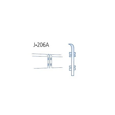 Eurozócalo union J-206A aluminio 2 ml Euroshrink