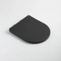 INODORO SUSPENDIDO KALIOPA NEGRO MATE CON TAPA Y ASIENTO SOFTCLOSE DE AQUA