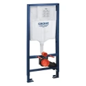 BASTIDOR GROHE CISTERNA EMPOTRADA Y PULSADOR EVEN NEGRO MAT CON INODORO SUSPENDIDO Rim-ex Avangard blanco br AQUA