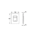 BASTIDOR GROHE CISTERNA EMPOTRADA Y PULSADOR EVEN NEGRO MAT CON INODORO SUSPENDIDO Rim-ex Avangard blanco br AQUA