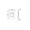 BASTIDOR GROHE PACK CISTERNA EMPOTRADA Y PULSADOR CROMO BR CON INODORO SUSPENDIDO RIMLESS OASIS BLANCO BRILLO 48CM