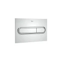 BASTIDOR ROCA DUPLO PACK CISTERNA EMPOTRADA Y PULSADOR PL1 DUAL CROMO BR CON INODORO SUSPENDIDO RIMLESS OASIS BLANCO BRILLO 48CM